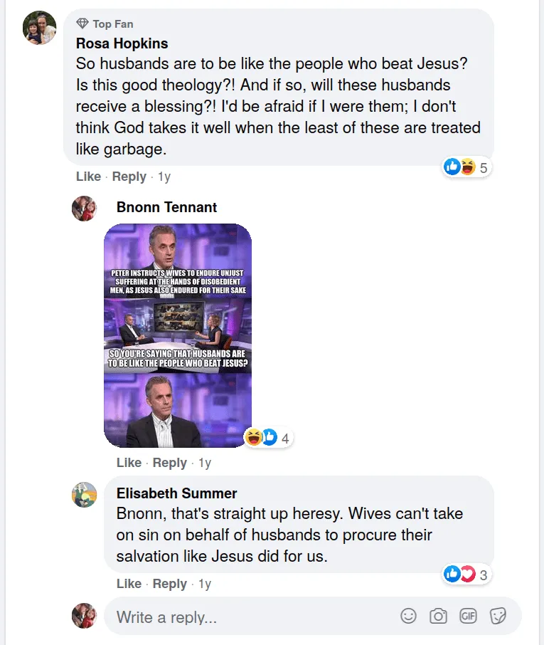 Bnonn Tennant does not think men should beat their wives